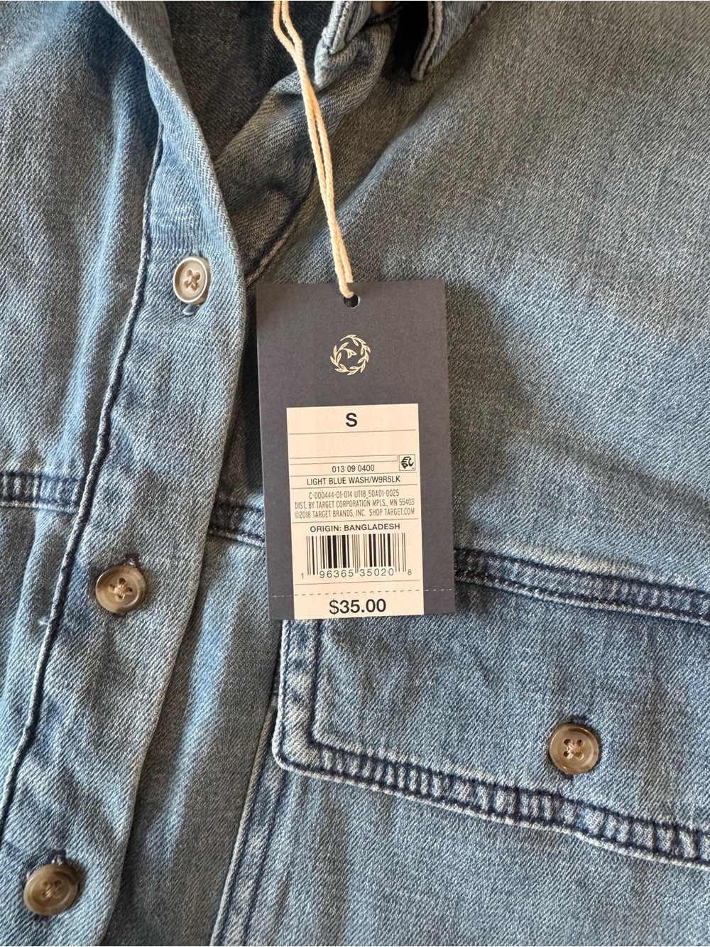 Universal Thread Light Denim Button Front Dress with Pockets Size Small - Picture 7 of 8